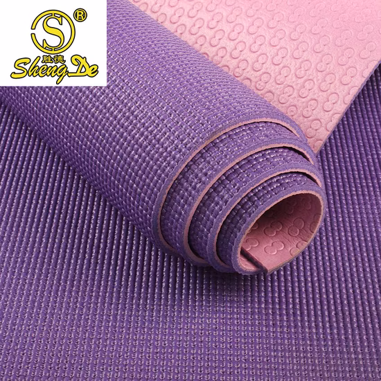China Wholesale Recyclable Latex Free PVC Organic Yoga Mats Manufacturer