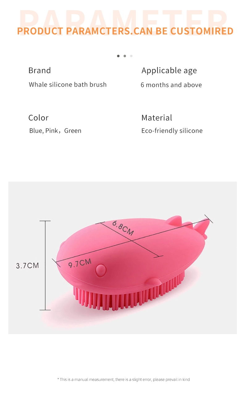 Soft Silicone Baby Head Shampoo Massage Brush Scalp Massage Brush Hair Washing Comb Body Bath Brush Baby Bath Hair Products Massage Brush Tools